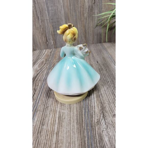 Vintage Josef June Birthday Girl Figurine with Music Box - Picture 4 of 5